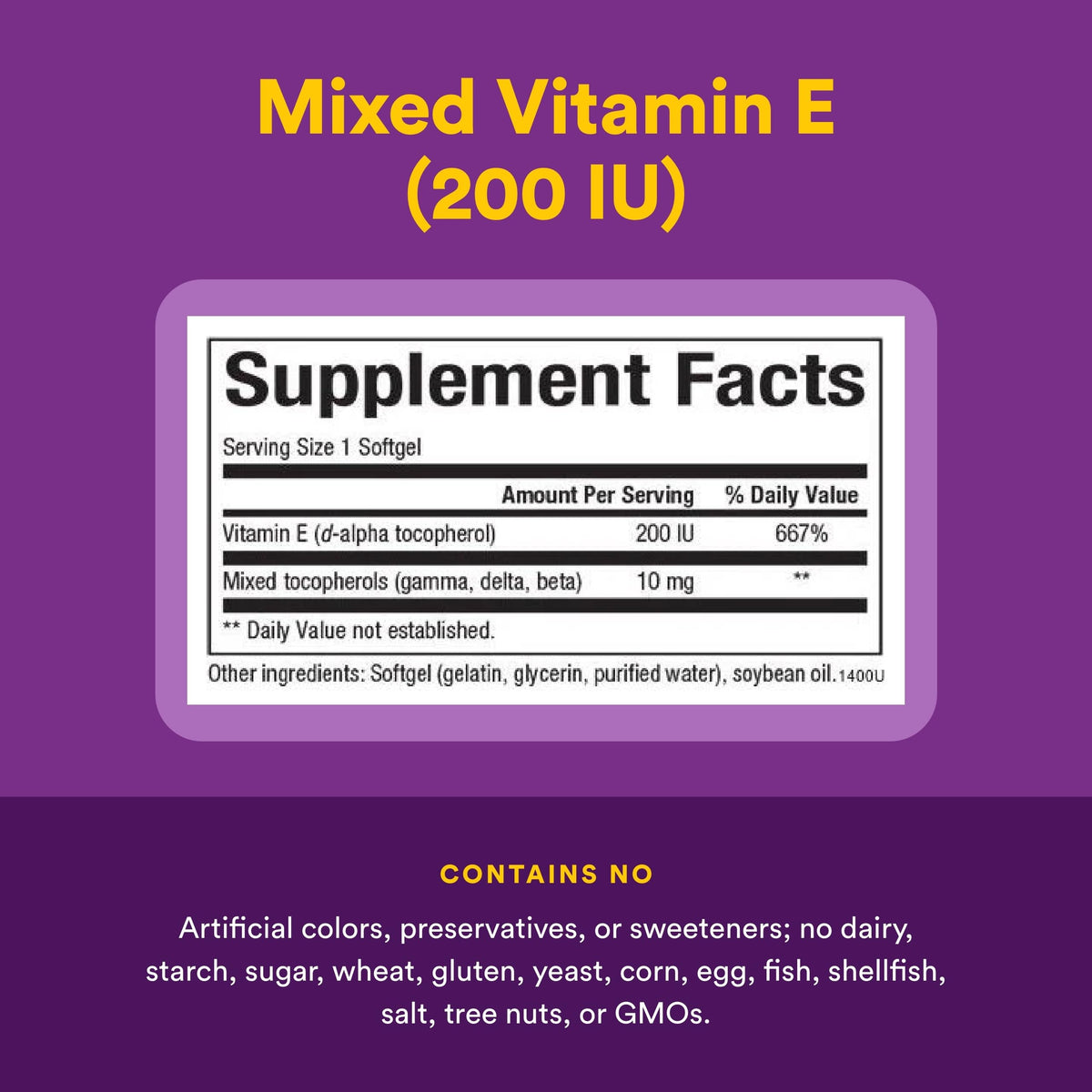 Gélules de Vitamine E 134 mg dans un verre d'eau