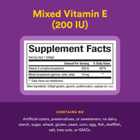 Gélules de Vitamine E 134 mg dans un verre d'eau