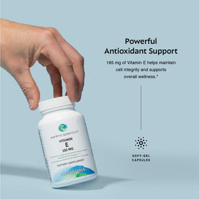 Gélules de Vitamine E Earth's Splendor 185mg, gélules individuelles