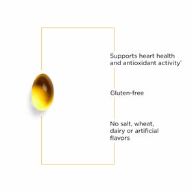 Gélules de vitamine E sur une table, en contexte de santé