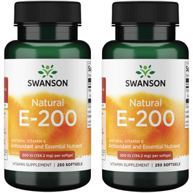 Gélules de vitamine E Swanson 200 IU en boîte de 250