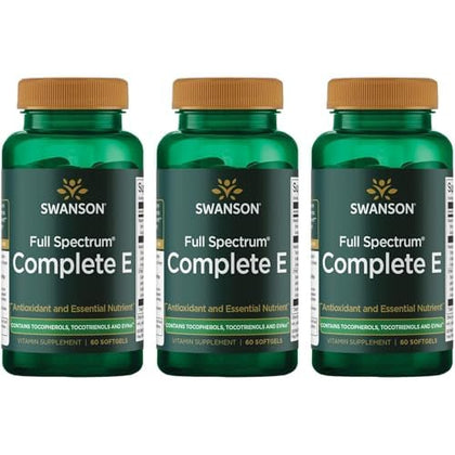 Gélules de Vitamine E Swanson en boîte de 60 gélules