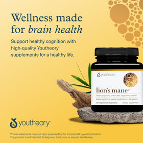 Gélules de Youtheory Lion's Mane Plus avec des ingrédients naturels