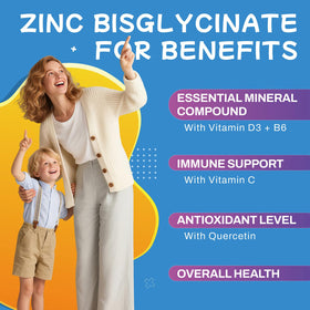 Gélules de Zinc Glycinate Elysx sur une table en bois