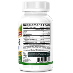 Gélules DEVA Omega-3 DHA-EPA sur fond blanc