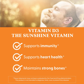 Gélules Doctor's BEST Vitamine D3 5000 UI sur fond blanc