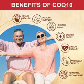 Gélules DRFOSTER CoQ10 400mg sur une table en bois