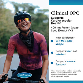 Gélules EuroMedica OPC sur fond blanc