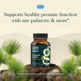 Gélules Gaia Herbs Prostate Santé ouvertes pour montrer leur contenu