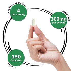 Gélules Genex Formulas Acide Ursolique sur une table