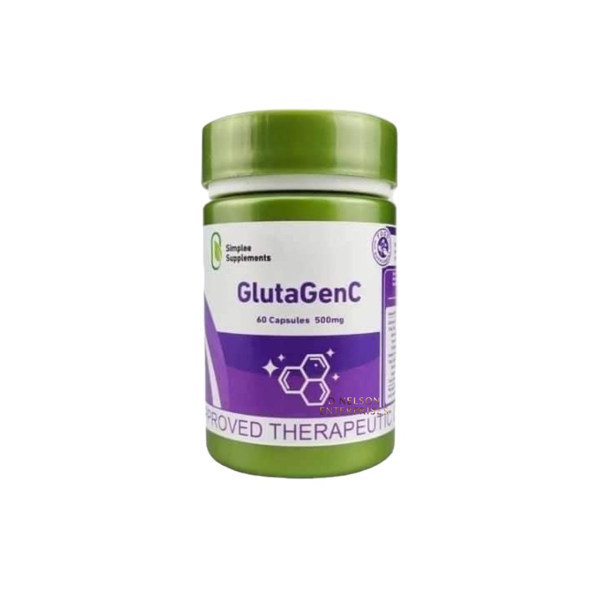 Gélules Gluta GenC Glutathione 60 unités vue de face