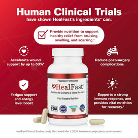 Gélules HealFast sans goût pour récupération post-chirurgicale