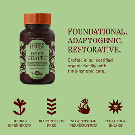 Gélules Herbs Etc. Deep Health dans un environnement naturel
