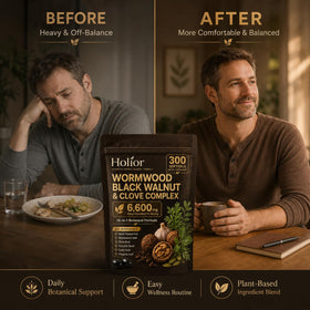Gélules Holior Health sur un fond blanc