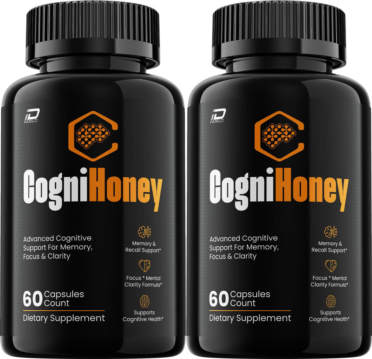 Gélules Indelo CogniHoney 120 gélules vue de face