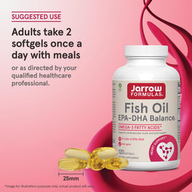 Gélules Jarrow EPA-DHA Balance avec un repas