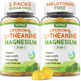 Gélules L-Théanine Liposomale 200mg et Magnésium Glycinate 400mg NEVISS vue de face