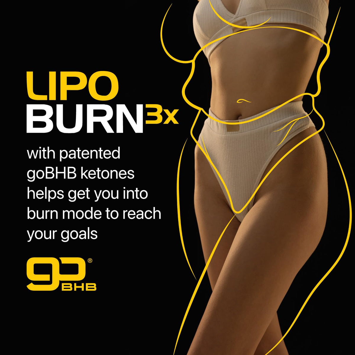 Gélules Lipo Burn BHB avec flacon et étiquette