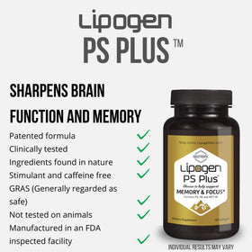 Gélules Lipogen PS Plus sur une table