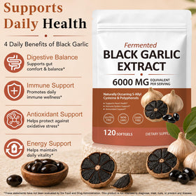 Gélules liquides de JYVGNLXS Extrait de Ail Noir Fermenté