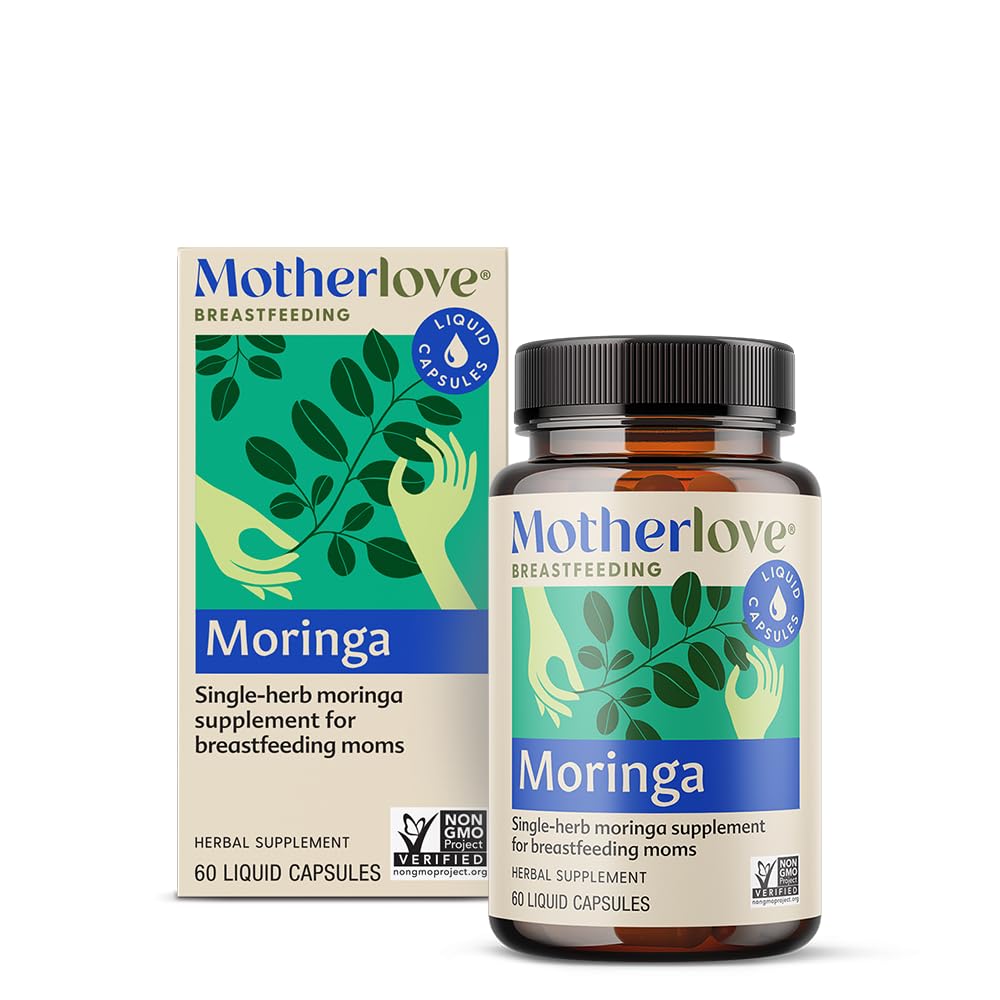 Gélules liquides Motherlove Moringa en bouteille vue de face