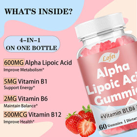 Gélules Lofei d'acide alpha-lipoïque 600mg avec couvercle ouvert