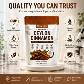 Gélules Lumine Organics Ceylon Cinnamon avec huile MCT