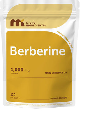 Gélules molles Berberine 1000mg Micro Ingredients vue de face