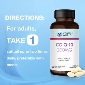 Gélules molles CoQ10 200 mg Vitamin World dans la main