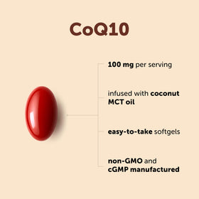 Gélules molles CoQ10 de Micro Ingredients avec MCT huile