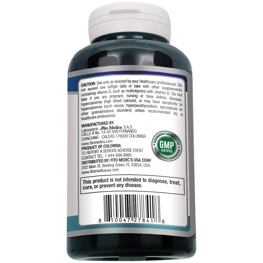 Gélules molles de FITO MEDIC'S avec dosage de 5000 IU