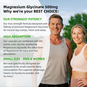 Gélules molles de glycinate de magnésium Alliwise dans une main