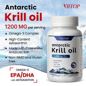 Gélules molles de VBTOP Huile de Krill Antarctique