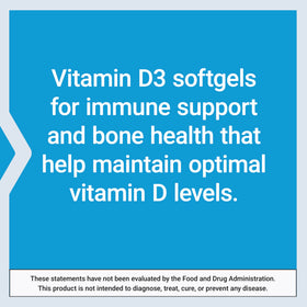 Gélules molles de vitamine D3 Life Extension dans un flacon