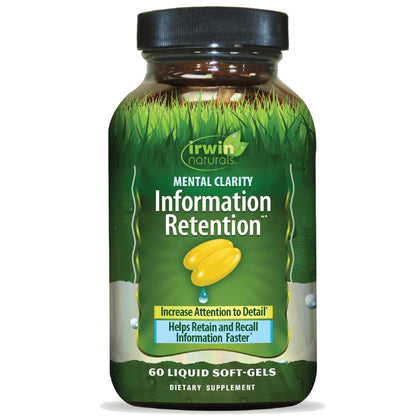 Gélules molles Irwin Naturals Clarté Mentale en flacon