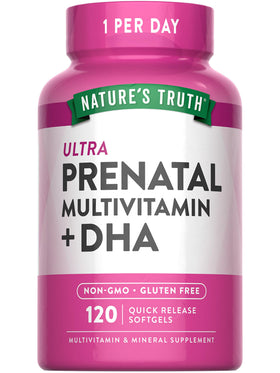 Gélules molles Nature's Truth prénatal 120 gélules vue de face