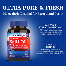 Gélules molles NatureMyst Huile de Krill avec dosage