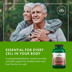 Gélules molles Swanson Lecithine de Tournesol 1 200 mg, prise en main
