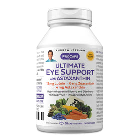 Gélules molles Ultimate Eye Support d'ANDREW LESSMAN, boîte de 30 gélules