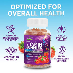 Gélules multivitamines Nature's Gummies avec fruits frais