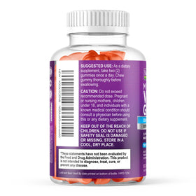 Gélules multivitamines Nature's Gummies sur un fond blanc