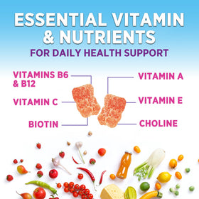 Gélules multivitamines Nature's Gummies sur une table