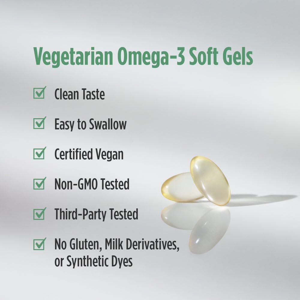 Gélules Nordic Naturals Algae DHA sur fond blanc