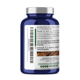 Gélules NusaPure Osha Root sur une surface en bois