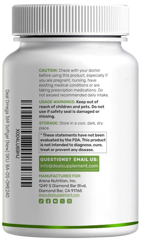 Gélules Omega 3-6-9 avec une tranche de citron