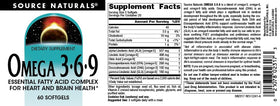 Gélules Omega 3-6-9 Source Naturals sur une table