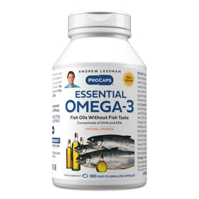 Gélules Omega-3 Essentiels ANDREW LESSMAN orange, 360 unités