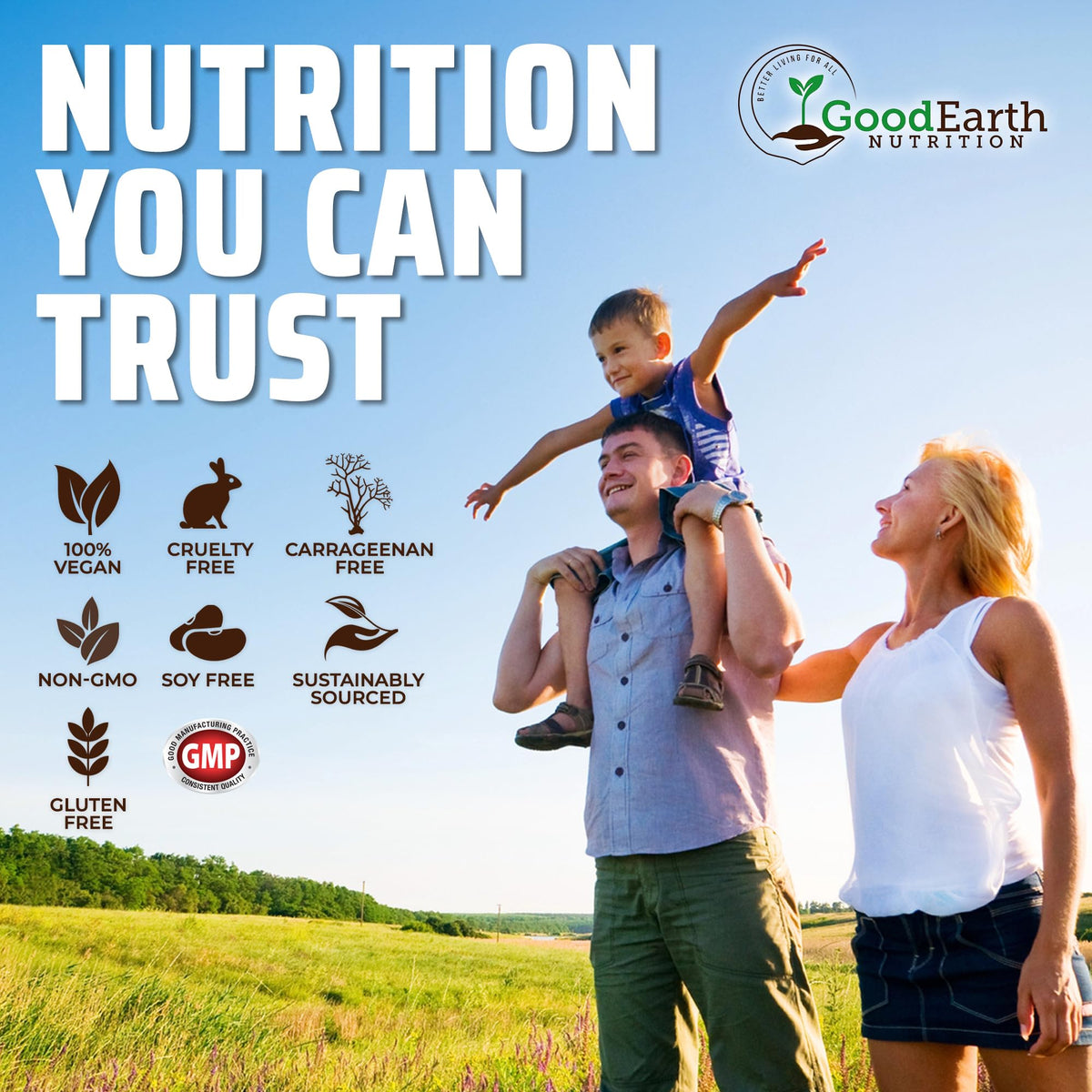 Gélules Omega 3 GoodEarth Nutrition dans une main