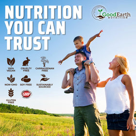 Gélules Omega 3 GoodEarth Nutrition dans une main