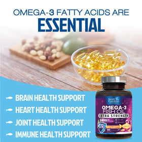 Gélules Omega 3 Health Nutrition Naturals dans une main